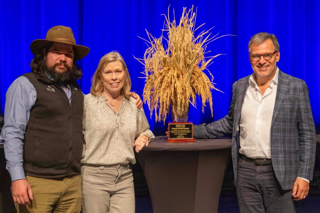 Arva was recognized as the recipient of the 2024 Riceland Friend of the Farmer Award