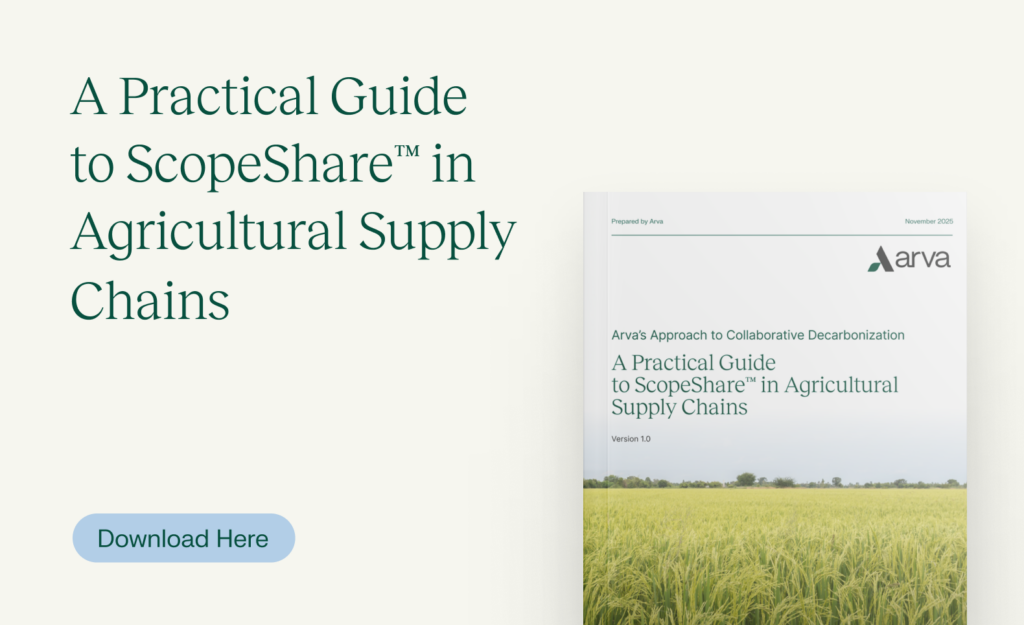 Arva’s Approach to Collaborative Decarbonization: A Practical Guide to ScopeShare™ in Agricultural Supply Chains